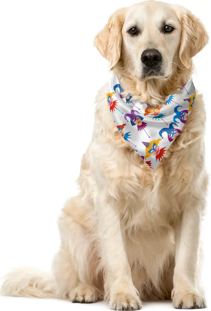 Bandana per Cani ABAKUHAUS Clown Carnival | 55x55 cm Multicolore