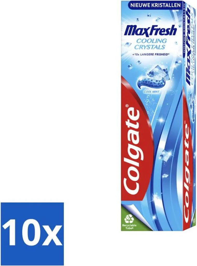 Dentifricio Colgate Max Fresh 75ml: 10 Confezioni Freschezza 10x