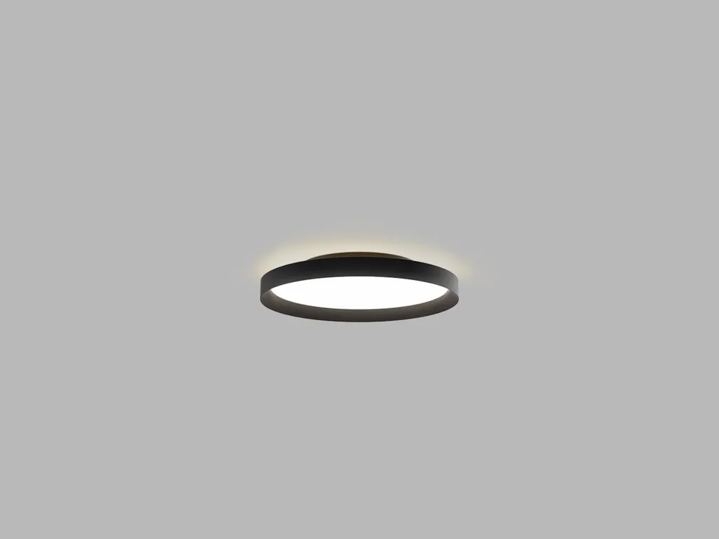 Plafonnier Bureau et Salon MOON 40 LED Noir Variable pour un Confort Visuel