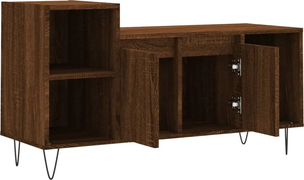 Mobile TV Legno Multistrato SYFAX™ Rovere Marrone 100cm - 5