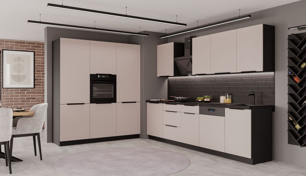 Küche ARONA 280 + 180 cm Küchenzeile Küchenblock Produktbild 