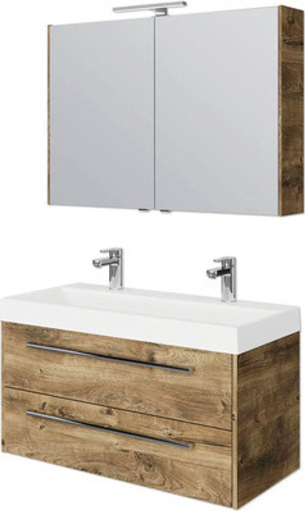 Pelipal Badmöbel-Set Milano BxHxT 100 x 200 x 45 cm Produktbild 