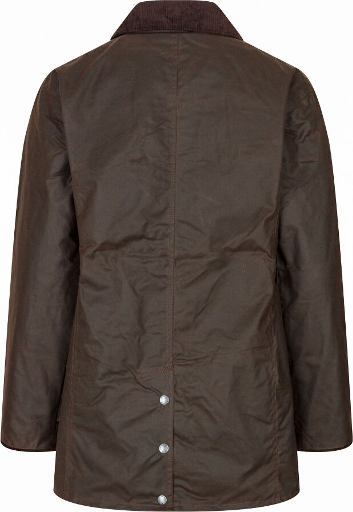 WALKER & HAWKES Stockman, uniseks, gewaxt, lange cape, jas met capuchon, Donkerblauw, L
