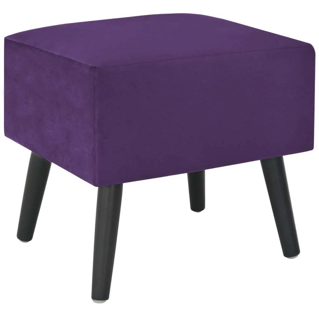 Table de nuit 40x35x40 cm violette pour optimiser votre chambre - 2