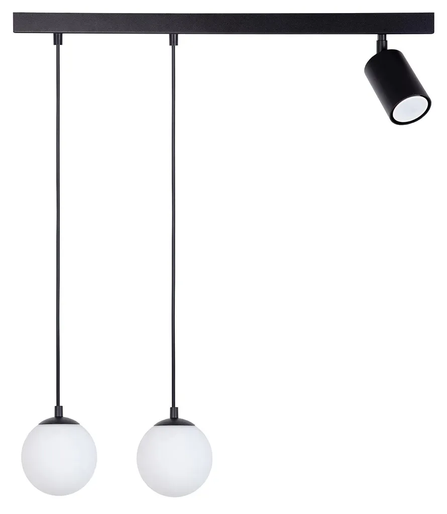 Lustre suspension design TAVIRA en métal bicolore 100cm pour salon