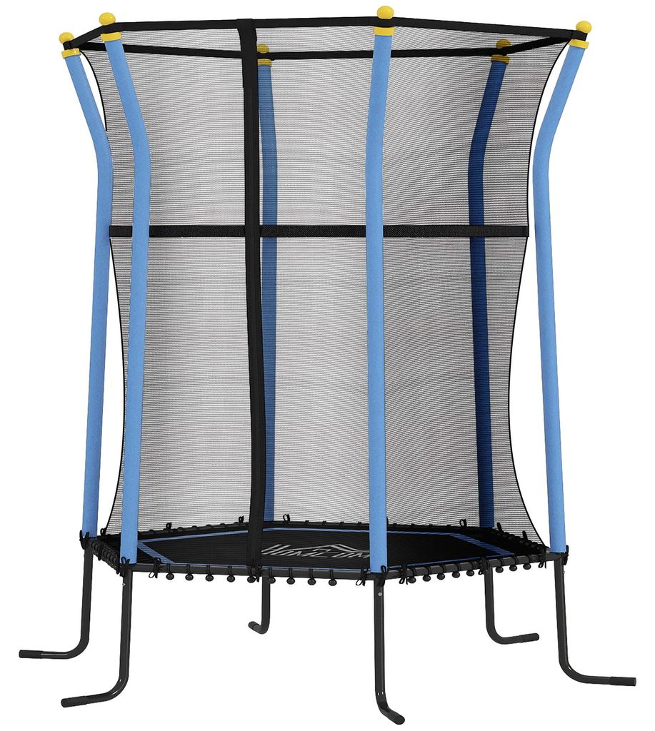 HOMCOM Kinderen Trampoline, 122 x 111 cm, Binnentrampoline, Productafbeelding 