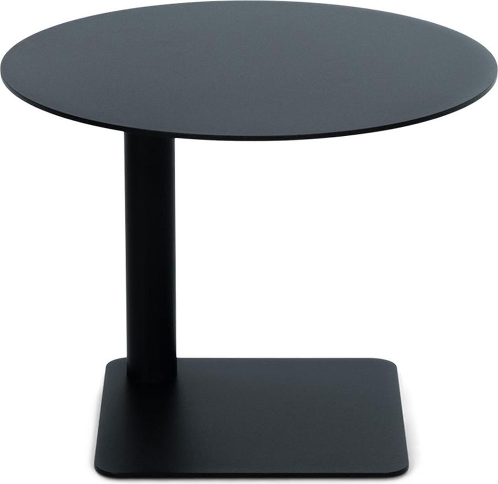 Spinder SUNNY 30 Moderner Stahl-Beistelltisch, rund in Schwarz oder Taupe