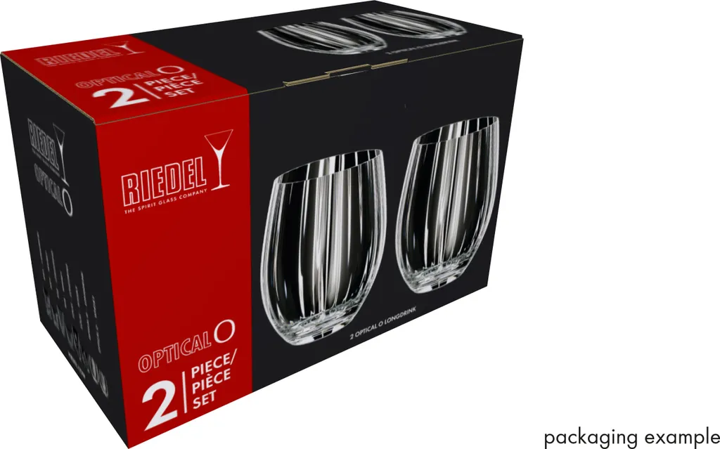 Riedel Optical O Longdrink Set 2 Pezzi 51500090 - Bicchieri Cristallo Bar