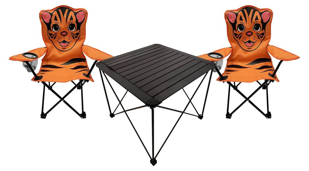 Set van 3 kinder campingmeubels: campingstoel, vissersstoel Productafbeelding 