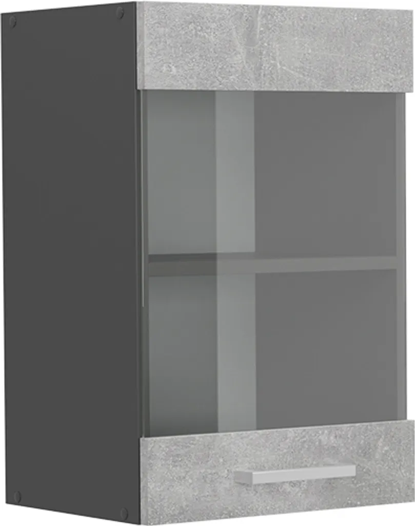 Vicco R-Line Pensile 40cm Vetro Cemento | Cucina Componibile Facile