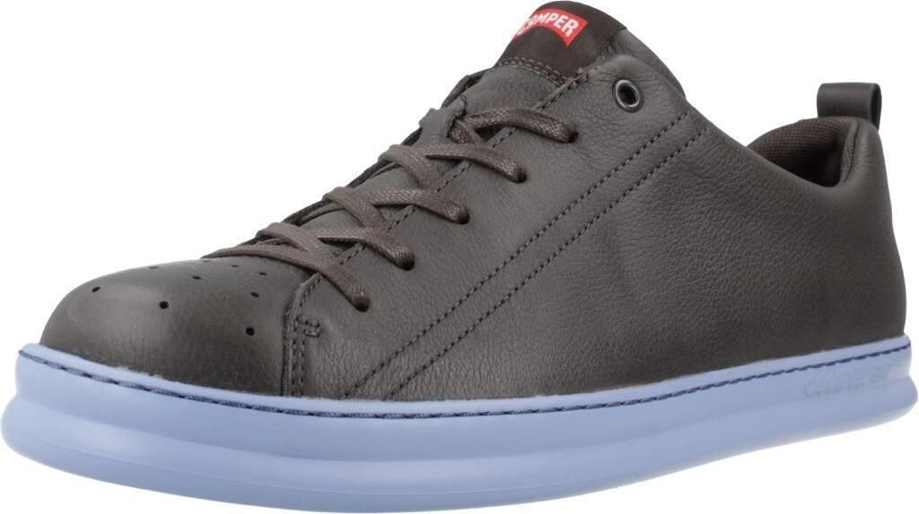 Camper Runner M Low Platform Ledersneaker mit Vollnarben EVA Laufsohle in Grau Blau – 10 UK - 44 EU - 10.5M US / Grey Blue