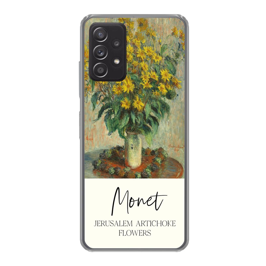 MuchoWow Handyhülle Schutzhülle Hülle für Samsung Galaxy A33 5G Alte Meister - Malerei - Monet Silikon Softcase Handy Hülle - Kartenhalter