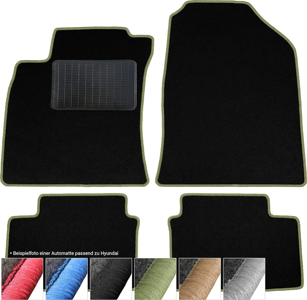 Tappetini Velours Neri per Hyundai Terracan - Set 4 Pezzi moto-MOLTICO