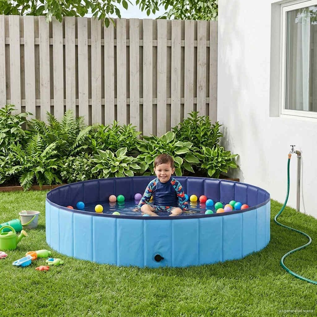 Kinder Schwimmbecken Blau Ø 160 x 30 cm