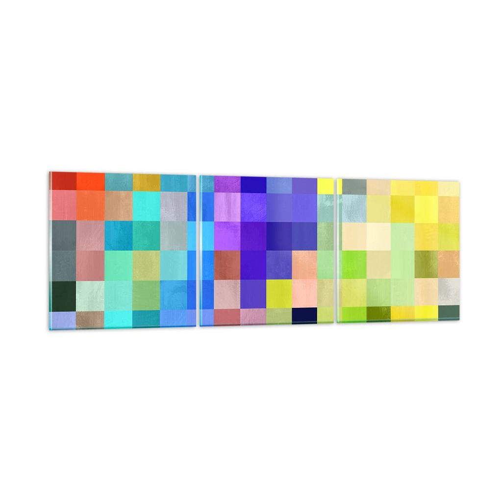 Bilder auf glas - Abstraktion modern - 120x40cm - Glasbilder - Wandbilder - Kunstdruck - zum Aufhängen bereit - Wanddekoration aus Glas - Glas Bil...