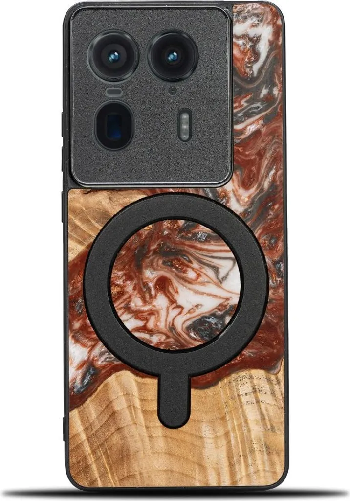 Custodia Motorola Edge 30 Ultra EasyShow Pelle PU + TPU - Cover Ultrasottile Con Ricarica Wireless - 3