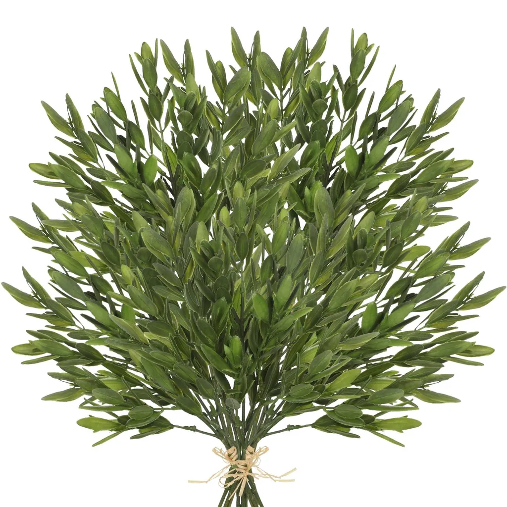 Branches d'olivier synthétiques 37cm aspect naturel pour table d'automne