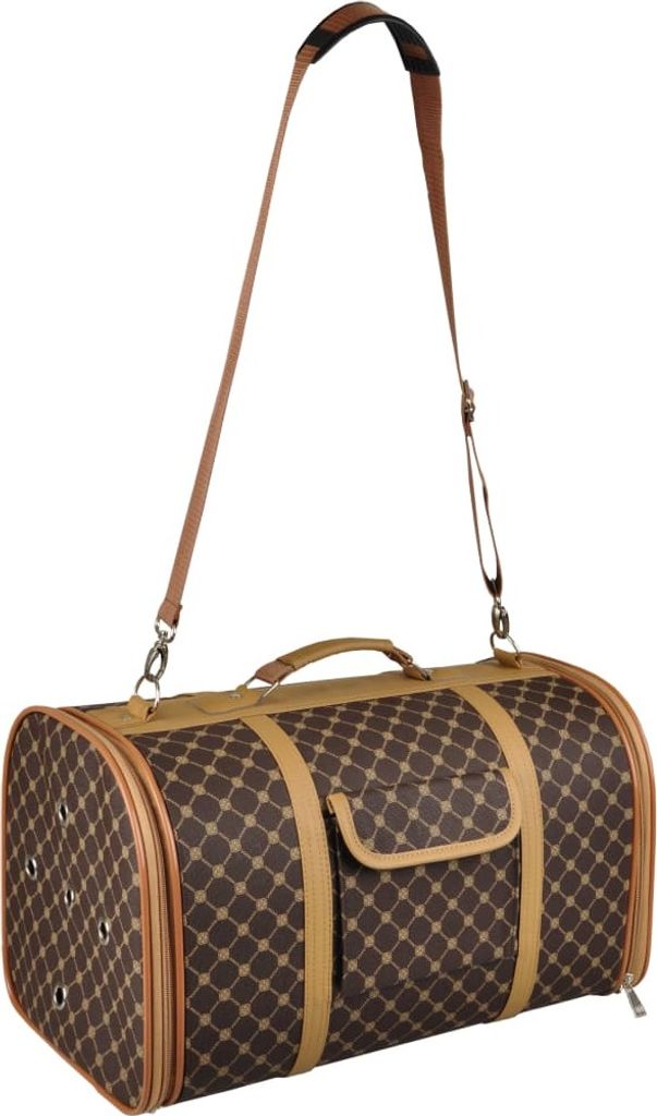 FLAMINGO Haustier-Transportbox Chloe 2 Braun 45 x 26 x 26 cm