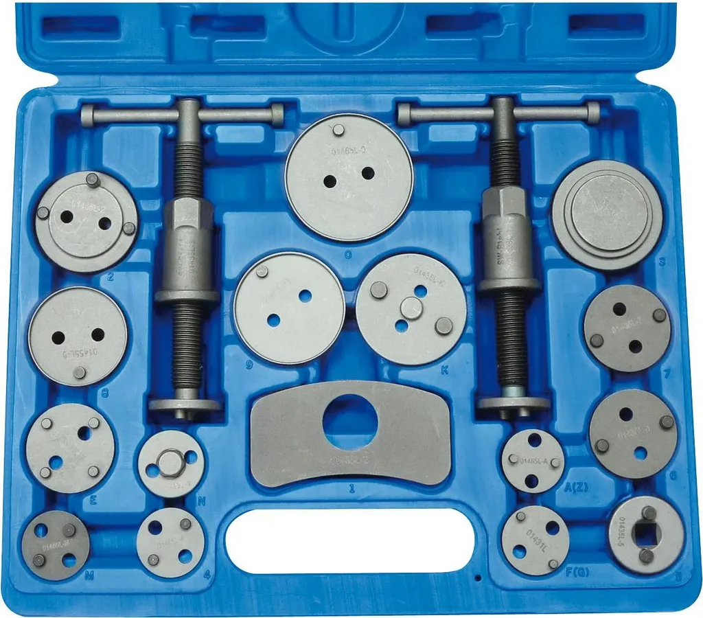 Coffret repousse piston de frein universel avec broches droite gauche