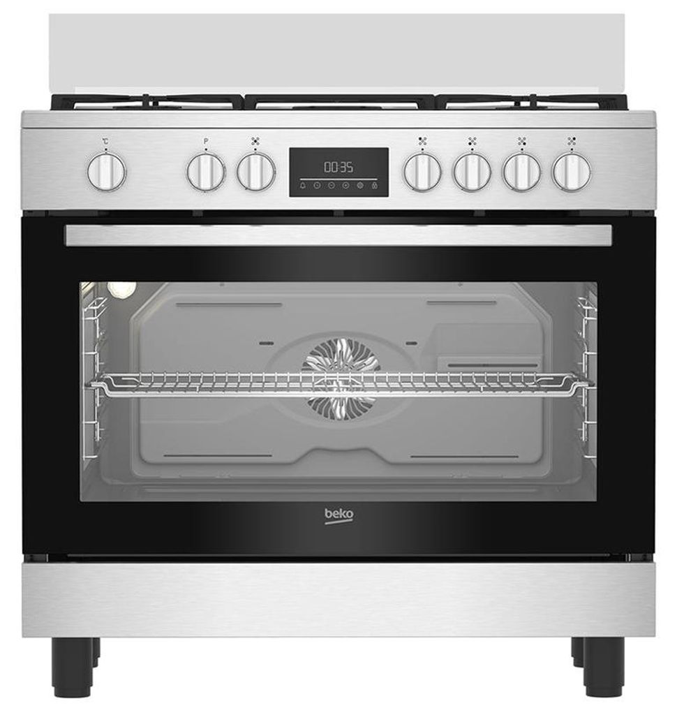 Beko BGM11226EX, Kuchenka wolnostojąca, Stal nierdzewna, Zdjęcie produktu 