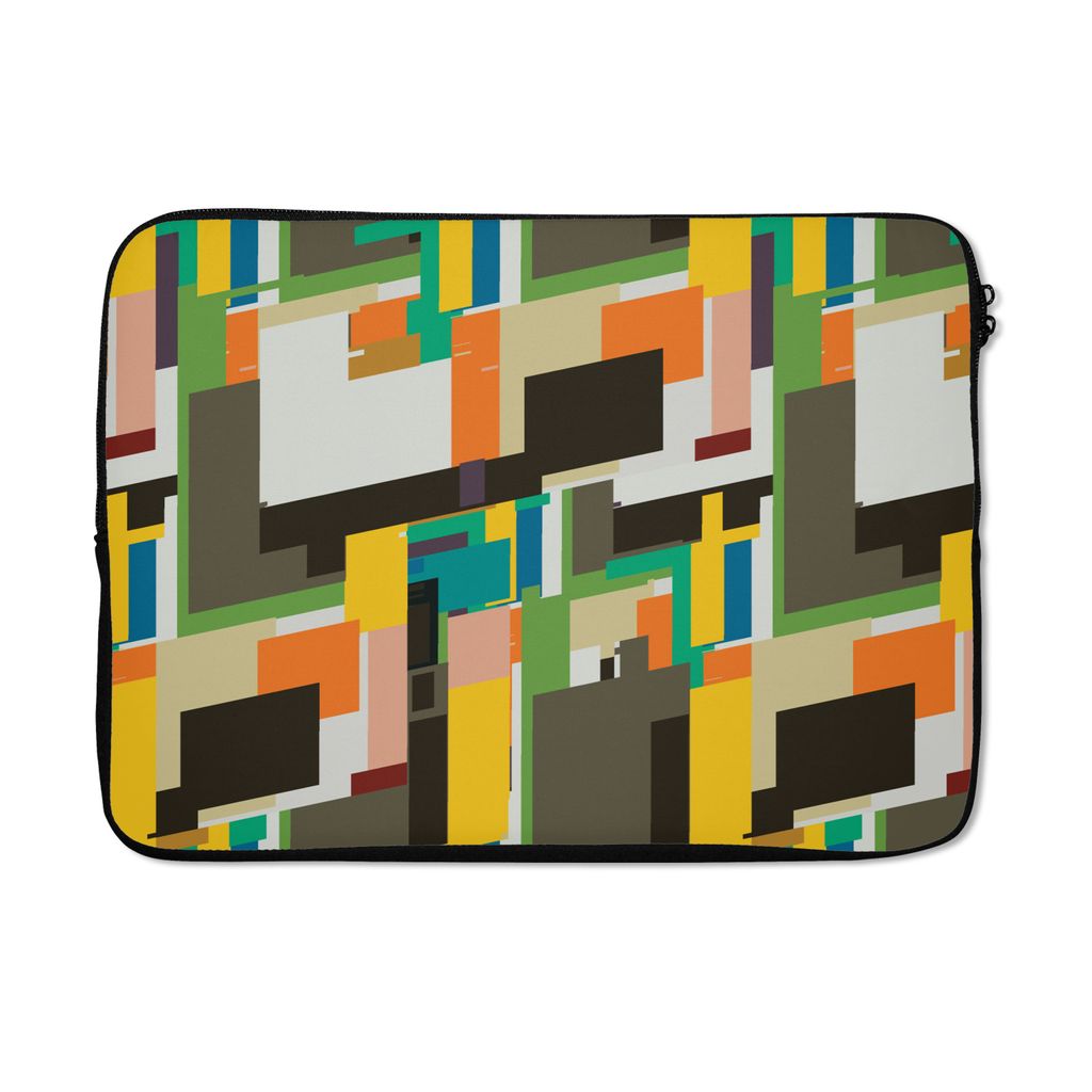 MuchoWow Laptop Hülle 14 ZollGeometrisch - Muster - Abstrakt Laptoptasche - Laptoptasche - Stoßsicher - Schutzhaube