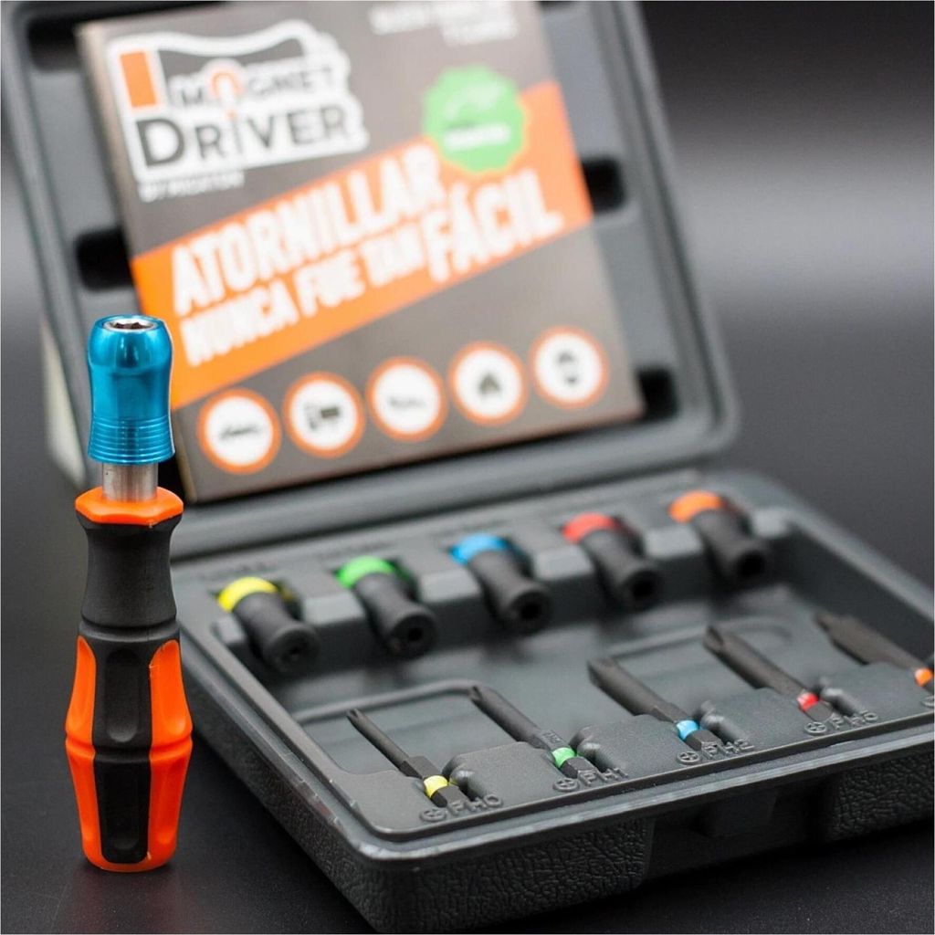 5 bussole Magnet Driver® + 5 punte estese PH0, PH1, PH2, Immagine del prodotto 