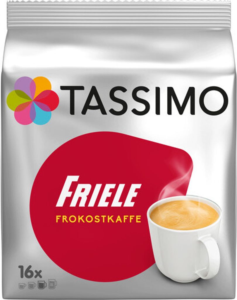 Tassimo Friele Frühstückskaffee, Frühstückskaffee, 16 Kapseln, =16 Getränke