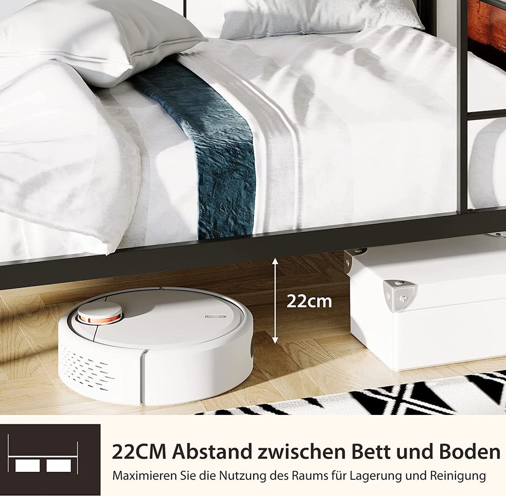 Łóżko piętrowe COSTWAY, rozkładane podwójne łóżko piętrowe Zdjęcie produktu 5