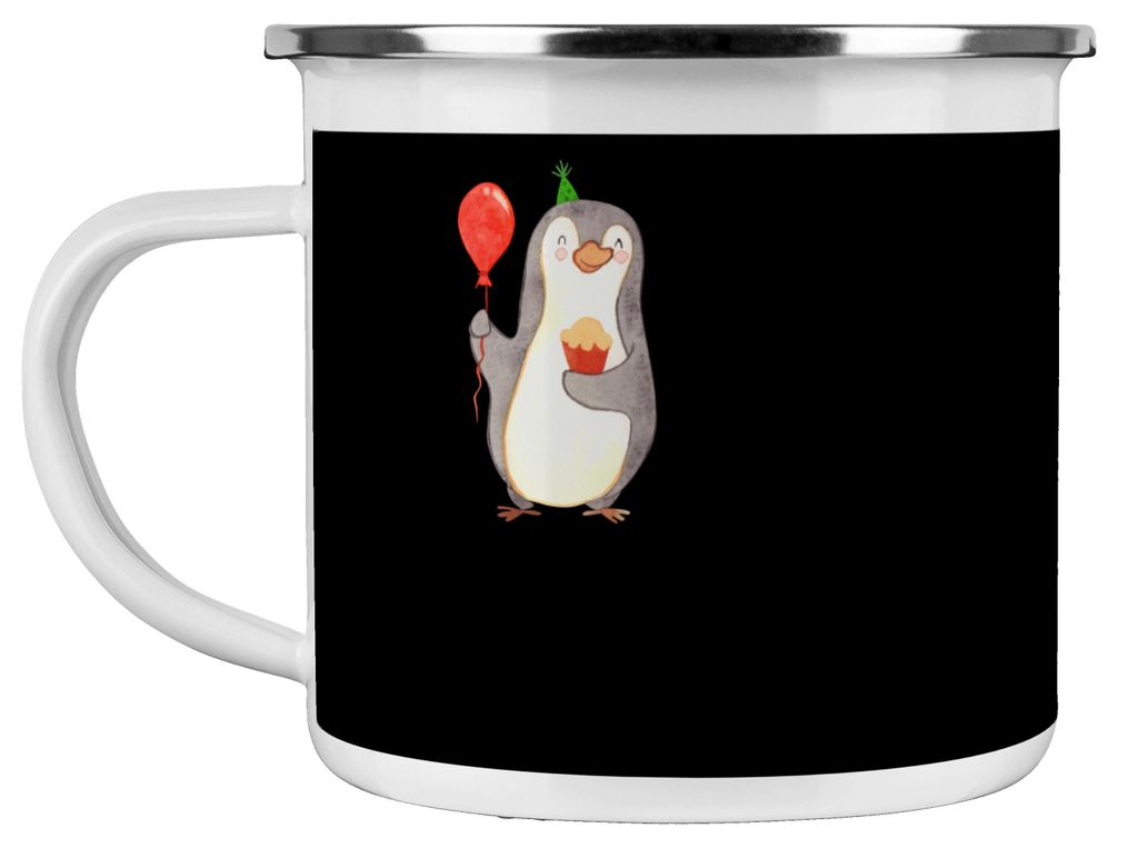Mr. & Mrs. Panda Teetasse 2006 Geburtstag - Schwarz - Geschenk, Emaille Becher, Persönliche Geburtstagsgeschenke, Alter, Haferl, Teebecher, Geburt...