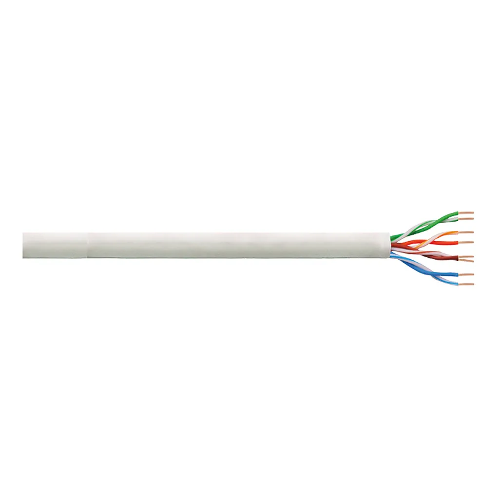 Câble Ethernet CAT 6 pour installation domestique LogiLink 100 m gris