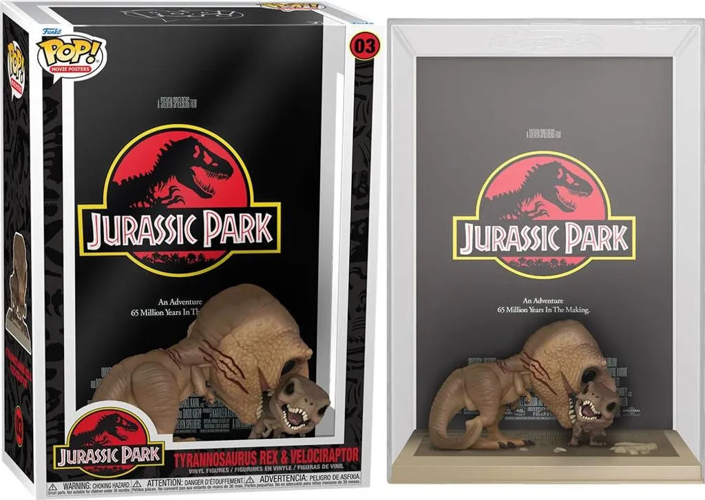 Affiche Jurassic Park Tyrannosaure Rex poster cinéma culte 50x70 cm
