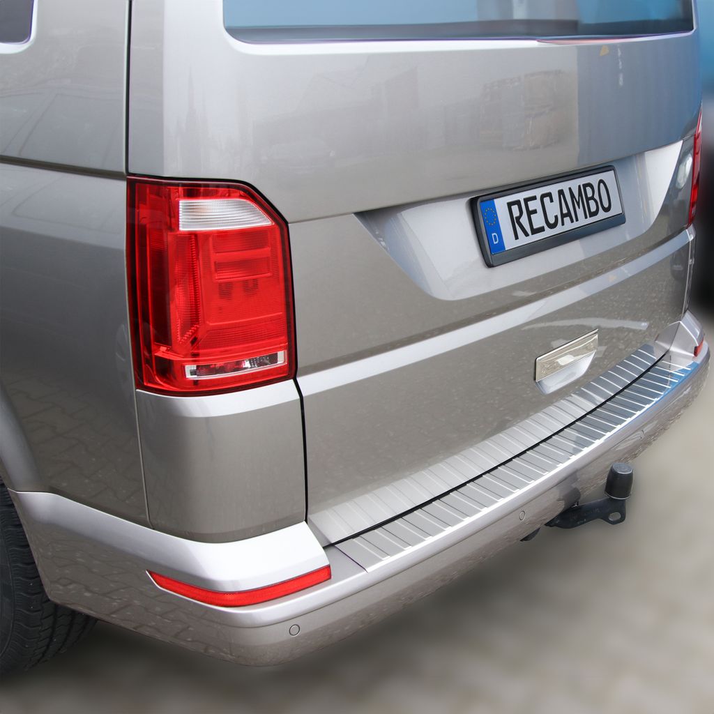 Protezione paraurti in acciaio inox cromata adatta per VW Immagine del prodotto 