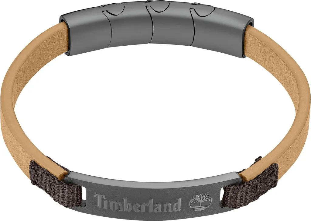 Timberland TDAGB0002202 Ocra: Bracciale Uomo in Pelle Wheat