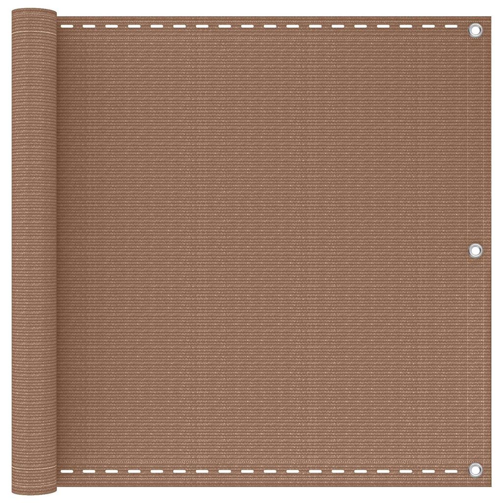 vidaXL Osłona balkonowa w kolorze taupe, 75 x 700 cm, z Zdjęcie produktu 
