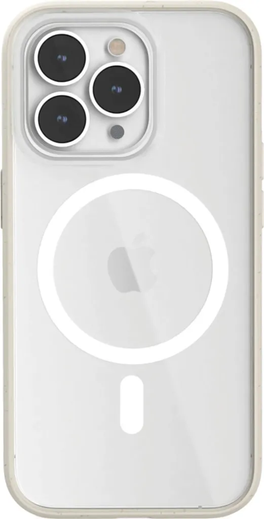 Cover Woodcessories MagSafe iPhone 14 Pro Max Offwhite | Trasparente Bio
