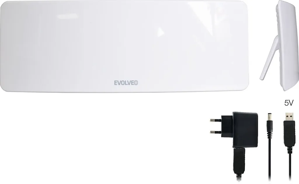 EVOLVEO Xany 1 LTE 230/5V, antenna ambiente attiva 50dBi DVB-T/T2, filtro LTE
