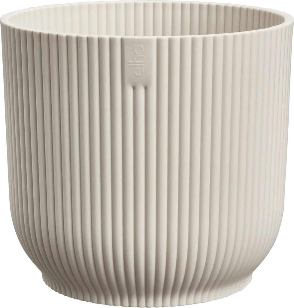 elho® Vibes Übertopf Fold Leinenweiß Ø 14 cm - Kunststoff Produktbild 