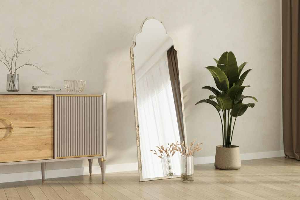 Skye Decor, Şahmaran - Ephesus Marble, Spiegel, Ephesus, 100 % MDF, 50 x 2,2 x 160 cm