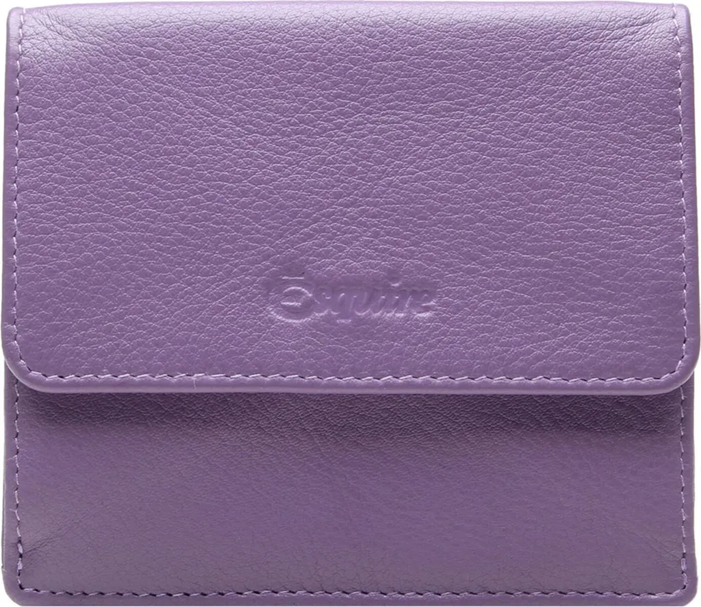 Regalo Donna: Esquire Portafoglio Peru Lady Pelle Lilla RFID
