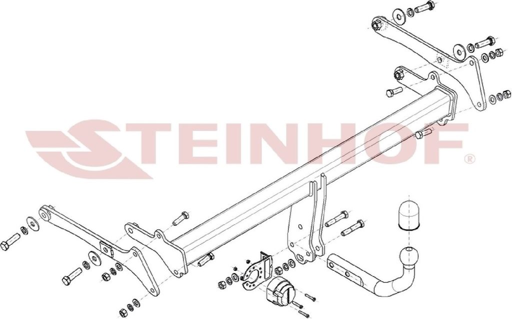 Z546515 Anhängerkupplung passend für FORD Kuga III 07/2019-2024 starr