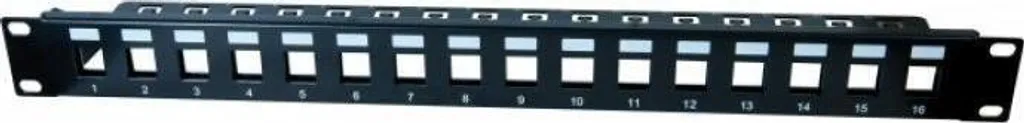 Support Keystone 16 Ports Robuste 1U 19 Pouces - Châssis Métal 258155