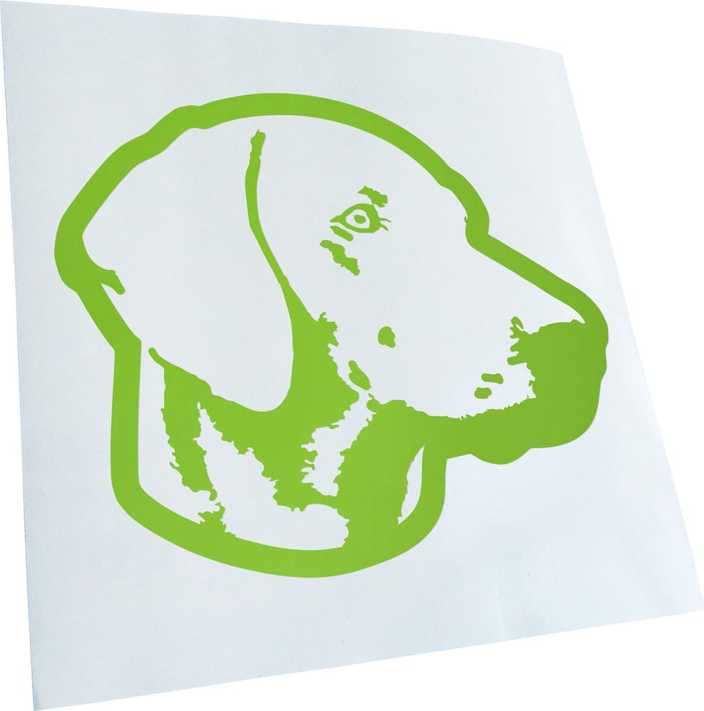 Kiwistar - Autoaufkleber - weimaraner Hund - Lichtblau - 12x10cm - Aufkleber für Auto, Laptop, Fahrrad, LKW, Motorrad mehrfarbig JDM Decal Racing