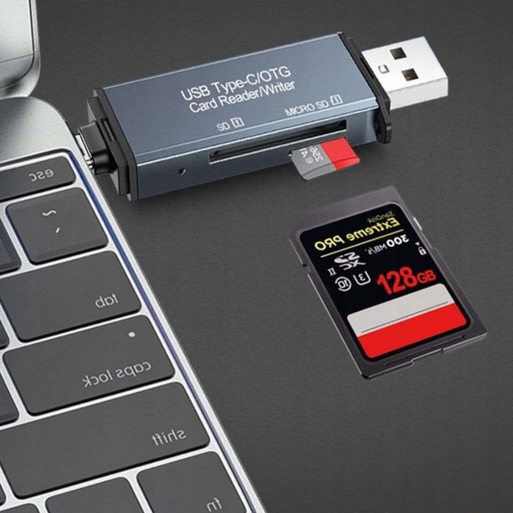 LETTORE DI SCHEDE TRUYUETY Micro SD esterna USB 4 in 1