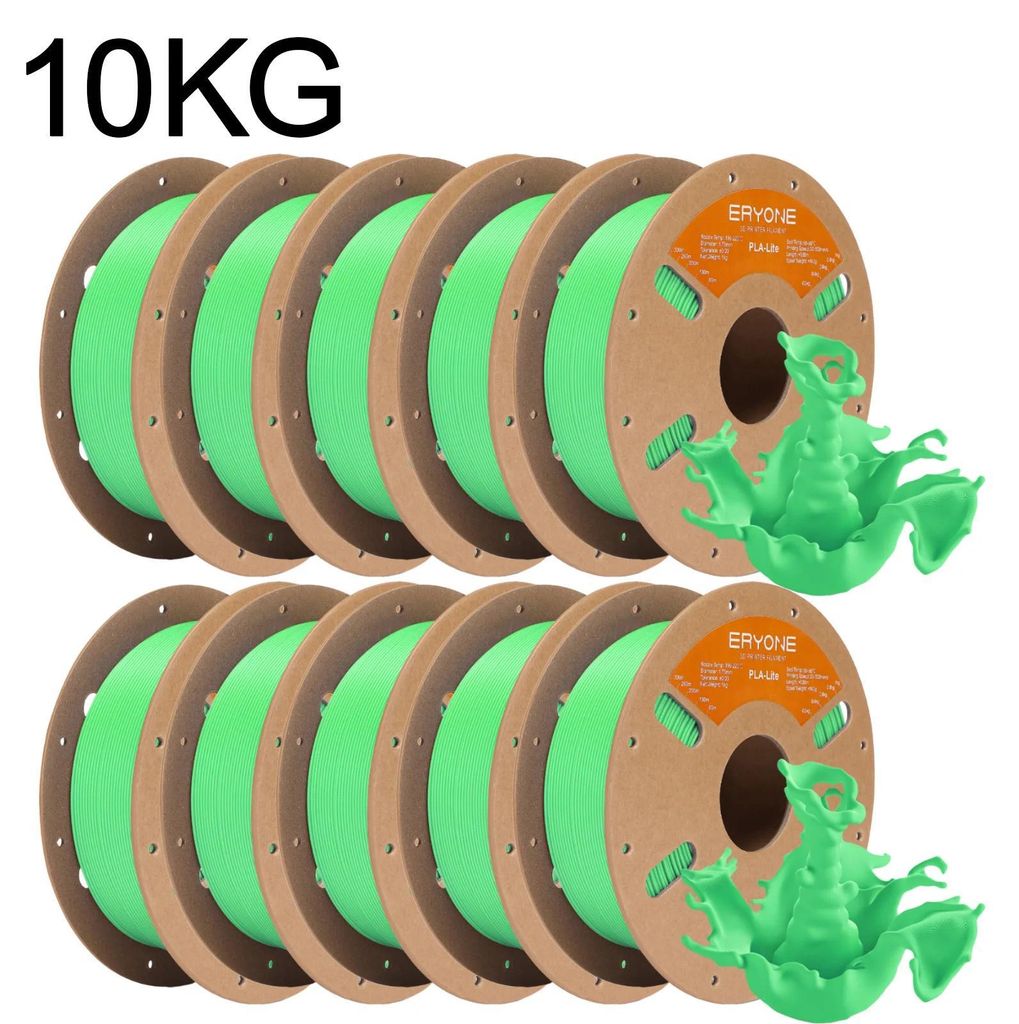 PLA Lite 3D-Drucker Filament - 1,75 mm - 10 kg Spule - PLA Kunststoff - 2026 Neujahrsedition - hellgrün