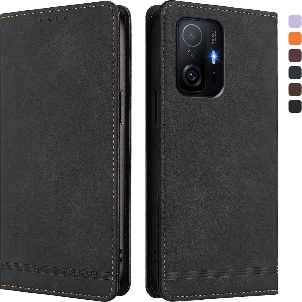 Cover Xiaomi 11T Pro Nera: Protezione Integrale in Pelle Sintetica