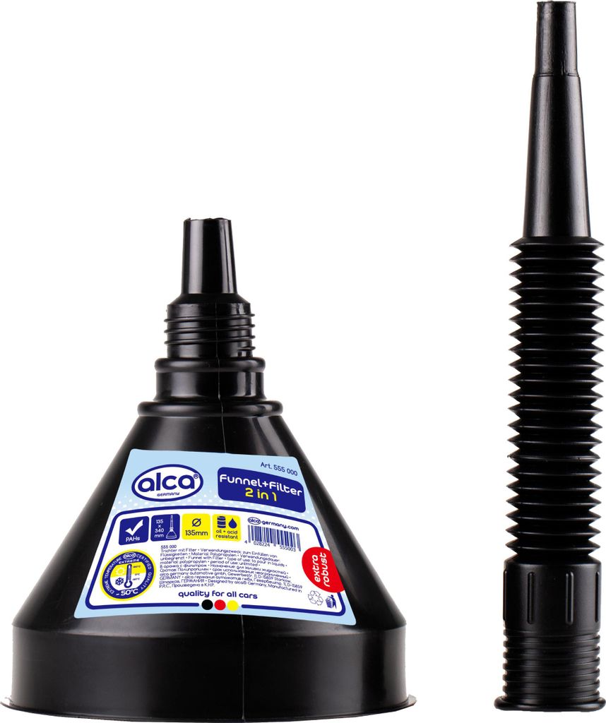 alca® Entonnoir avec filtre & tuyau - 2in1 Funnel+Filtre, Ø Image du produit 