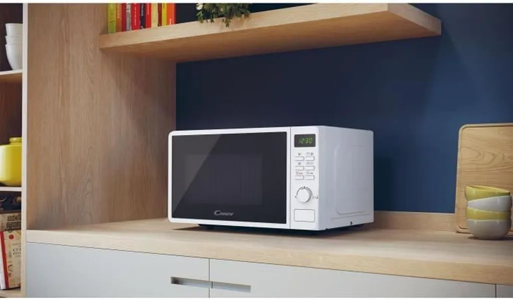 Petit Micro-ondes Gril Candy 20L Blanc - Idéal pour Étudiant et Studio
