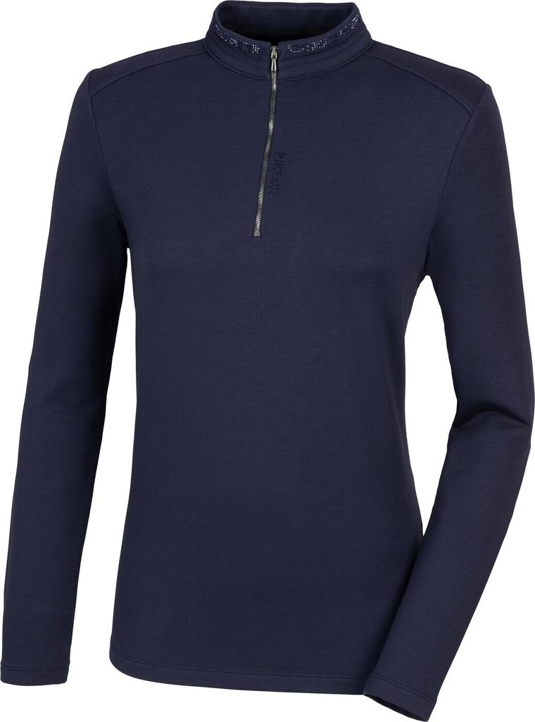 Pikeur Shirt Damen Zip Shirt Classic Sports HW 2023 Baselayer Langarmshirt Night Sky 38