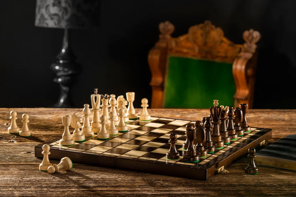Jeu d'échecs AS Chess 42 x 42 cm idéal pour apprendre et jouer au club