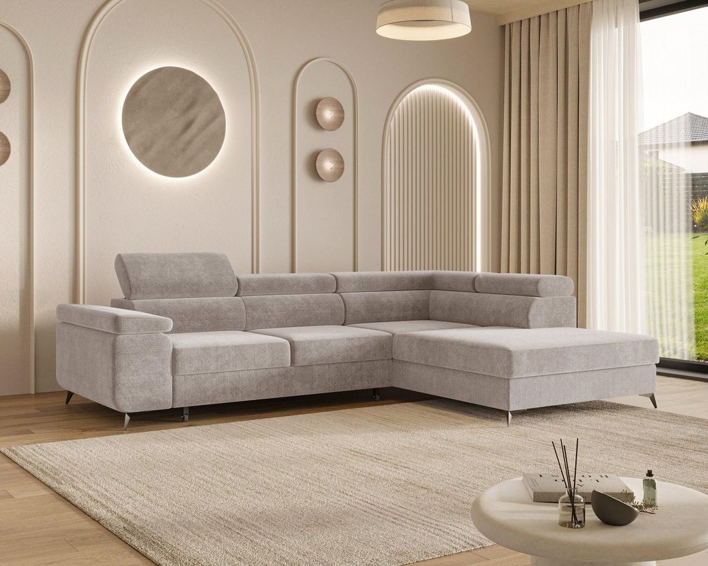MOEBLO Ecksofa OSTIN – L-Form Wohnlandschaft mit Produktbild 